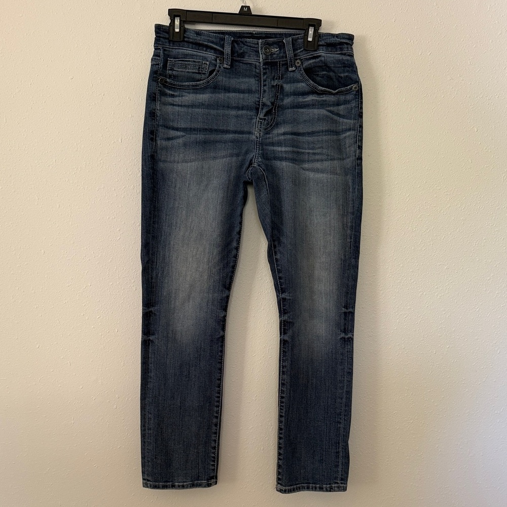 BKE Men's Straight Blue Jeans